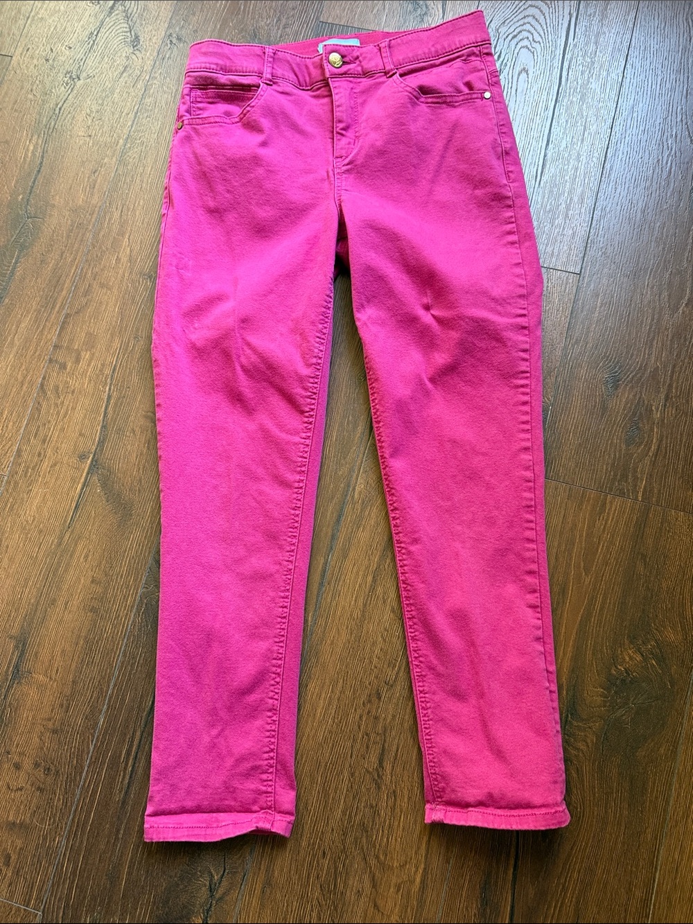 Draper James Vibrant Hot Pink Skinny Jeans 8